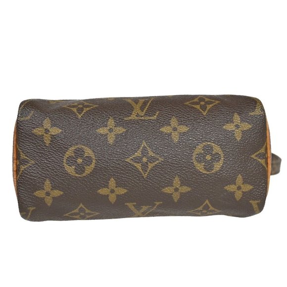 LOUIS VUITTON Mini Speedy 2Way Hand Bag Monogram Leather Brown M41534 15FA250 - Picture 7 of 16